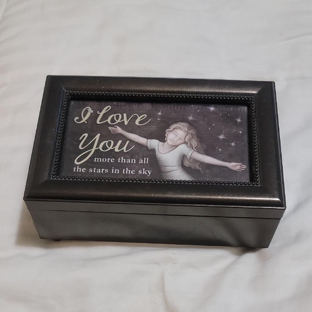 🏷Jewelry Box with Inspirational Message plays  the Music of "Fascination Waltz"